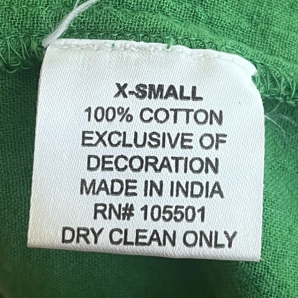 Double D Ranch 100% Cotton Gauze Sz XS Boho Embroidered Sleeveless Blouse - Picture 8 of 11